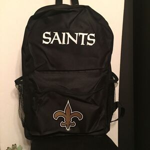 New Orleans Saints Backpack Medium School College Travel Overnight Trip Carryon